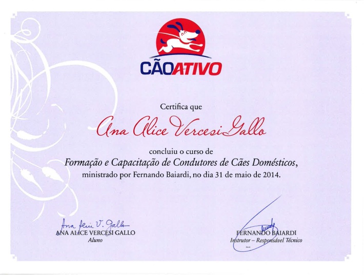 Diploma Cao Ativo